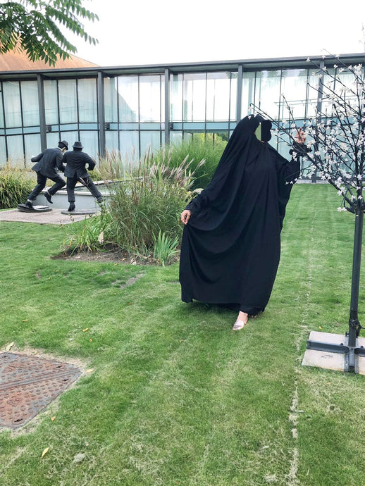 One piece jilbab Black Lace