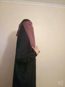 One Layer Niqab  Pink