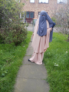 Two layer Niqab Grey