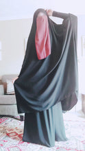 Load image into Gallery viewer, Two piece Jilbab Black
