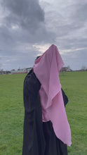 Load and play video in Gallery viewer, Luxury two layer niqab Baby Pink
