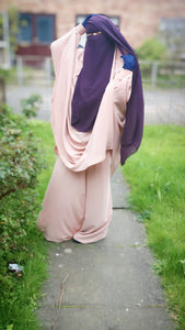 Two layer Niqab Plum