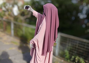 Two layer Niqab Pink