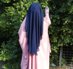 Two layer Niqab Navy Blue