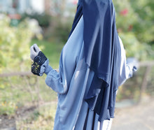 Load image into Gallery viewer, Two layer Niqab Navy Blue
