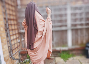 Two layer Niqab Brown