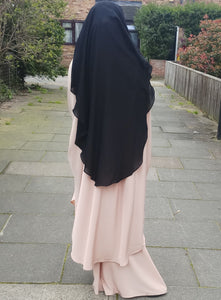 Two layer Niqab Black