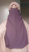 Load image into Gallery viewer, Luxury half Niqab Light Purple
