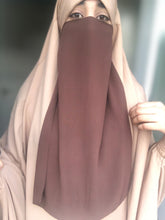 Load image into Gallery viewer, Luxury half Niqab Brown
