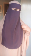 Load image into Gallery viewer, Luxury One layer Niqab Light Purple
