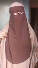 Load image into Gallery viewer, Luxury One layer Niqab Tan
