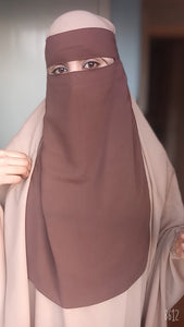 Luxury One layer Niqab Light Purple