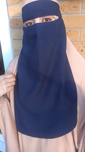 Luxury One layer Niqab Light Purple