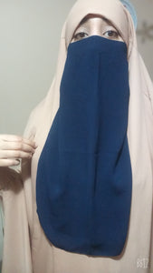 Luxury half Niqab Brown