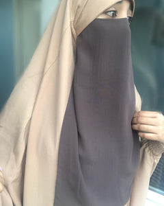 Luxury half Niqab Pink