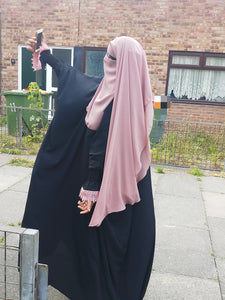 Two layer Niqab Pink