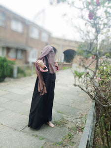 Two layer Niqab light brown