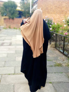 Luxury Two layer Niqab Camel