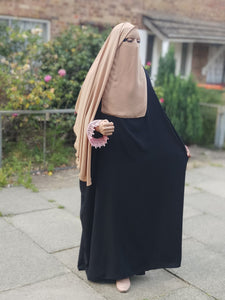 Luxury Two layer Niqab Camel