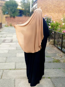 Luxury Two layer Niqab Camel