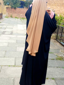 Luxury Two layer Niqab Camel