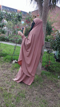 Load image into Gallery viewer, two piece jilbab caramel
