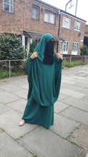 Load image into Gallery viewer, Luxury Two piece jilbab Green
