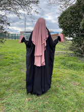 Load image into Gallery viewer, Three layer luxury Niqab Pink
