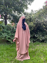 Load image into Gallery viewer, Luxury two piece jilbab caramel
