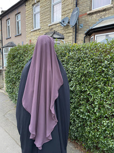 Luxury two layer Niqab Lilac