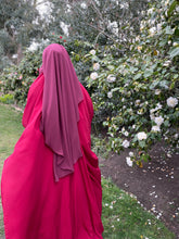 Load image into Gallery viewer, Luxury two layer niqab in Red
