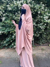 Load image into Gallery viewer, Luxury two piece jilbab caramel
