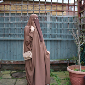 One piece Luxury Jilbab Mocha