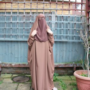 One piece Luxury Jilbab Mocha