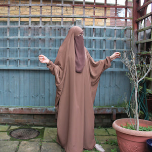 One piece Luxury Jilbab Mocha