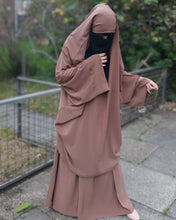 Load image into Gallery viewer, Two piece jilbab with kimono sleeves
