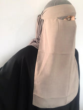 Load image into Gallery viewer, Luxury One layer Niqab Black
