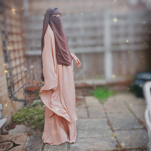 Two layer Niqab Brown